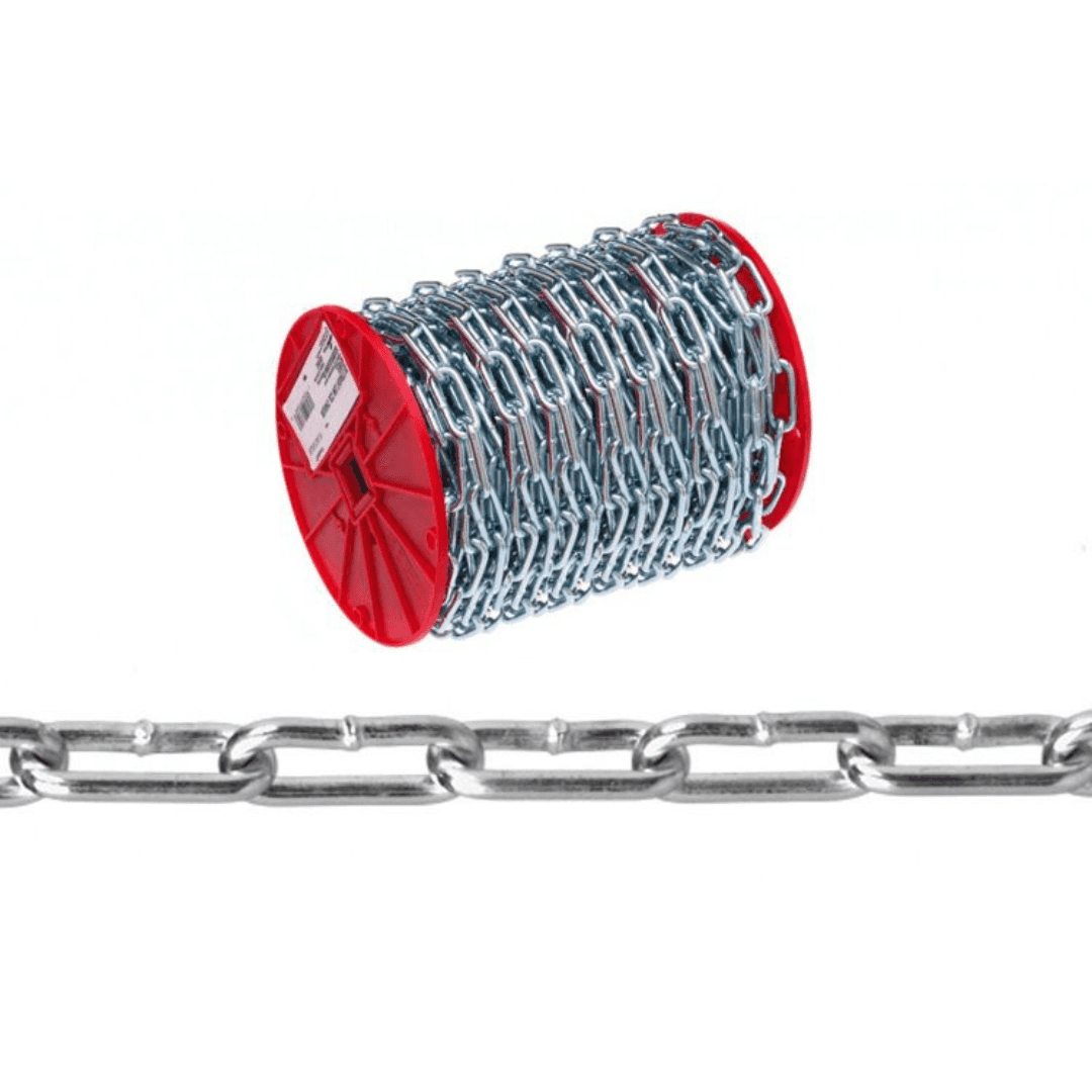Galv. Link Chain Medium & Long Link, Galv. D shackles